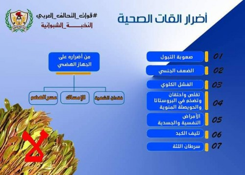 النخبة الشبوانية تقرر منع دخول القات إلى المحافظة