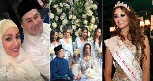 شاهد بالصور.. ملك ماليزيا يتزوج ملكة جمال روسيا