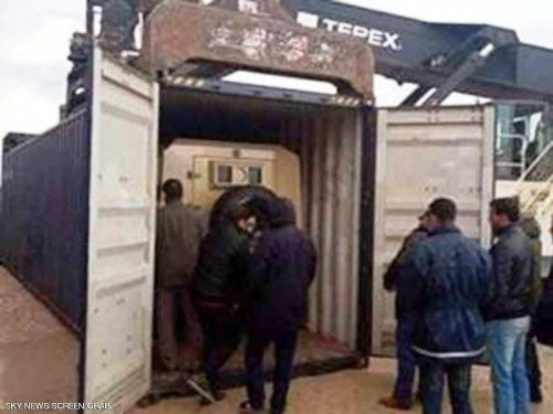 ضبط شحنة مدرعات تركية في طريقها إلى "إرهابيي ليبيا"