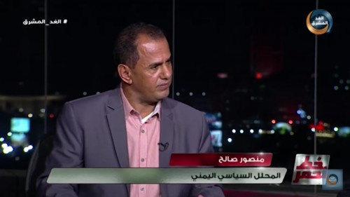 شاهد بـ(الفيديو).. منصور صالح في برنامج (خط أحمر) على قناة "الغد المشرق" : هناك قوى دولية هدفها حسم معركة #الحديدة لصالح #مليشيا_الحوثى الانقلابية 