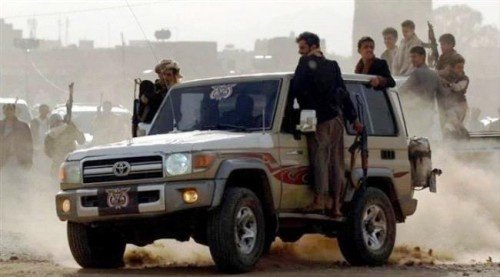 إعدام قيادي بحزب المؤتمر الشعبي العام ونجله بكشر #حجة برصاص ميليشيات #الحـوثي