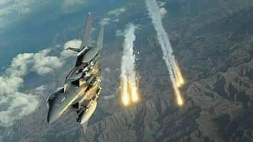 طيران التحالف يدمّر مخزناً حوثياً لطائرات «درون»
