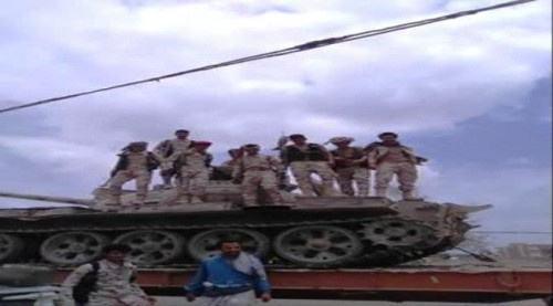 تعـزيز جبهات يافع بدبابات وسرية قتالية