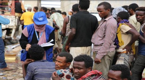 الهجرة الدولية تقدم المساعدات الإنسانية للمهاجرين الأفارقة المحتجزين في عدن