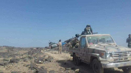  مصـرع ثمانية عناصر من المليشيات #الحـوثية وتدمير رشاس 14.5 بصاروخ موجة غرب باجة شمال #الضـالع