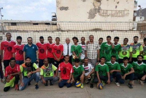  تدشين منافسات دوري كرة الطائرة لمنتخبات مديريات #العاصمة_عدن