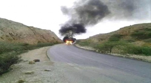 #المقاومة_الجنـوبية في #شبـوة تستهدف ثكنة عسكرية لمليشيا الاصلاح