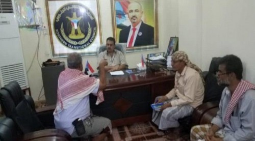 رئيس انتقالي لحج يناقش مع القيادة المحلية  لطور الباحة المستجدات الجنوبية والاداء التنظيمي