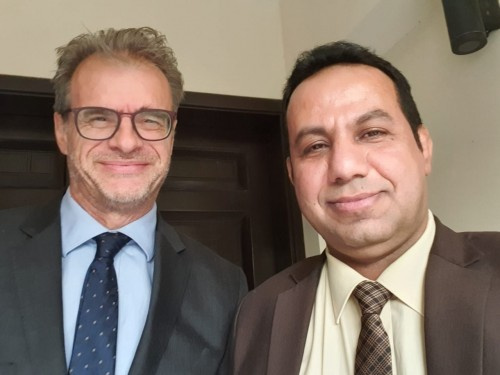 ممثل خارجية الانتقالي يلتقي السفير الفرنسي لدى #اليمن