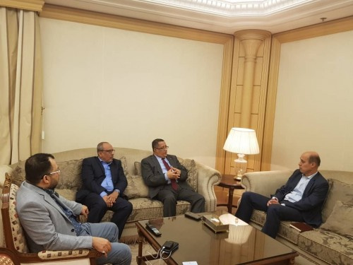 د.الخبجي يلتقي نائب المبعوث الأممي إلى #اليمن معين شريم
