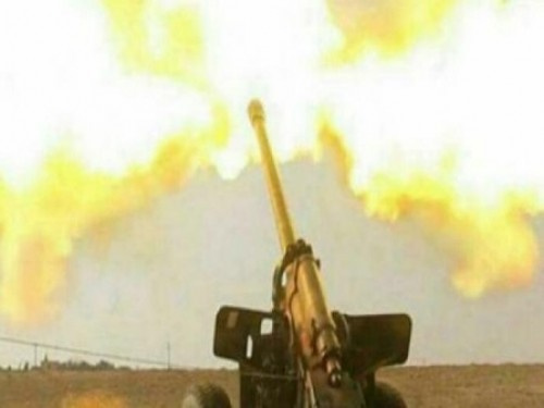 مدفعية القوات الجنوبية تدك اوكار مليشيا #الحوثي غرب #الضالع