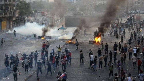 ارتفاع عدد قتلى الاحتجاجات في التحرير في العراق