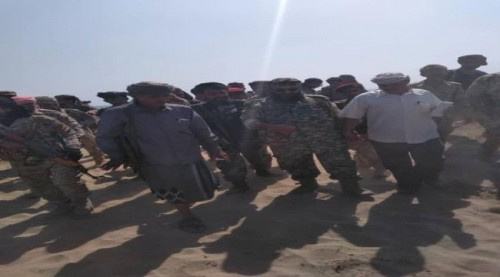 قادات ألوية الصاعقة تتفقد القوات المتمركزة في الشريط الساحلي بأبين