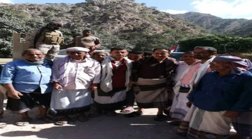قيادات بانتقالي ردفان تتفقد مشروع طريق حسي بحبيل جبر