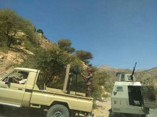 القوات الجنوبية تستهدف تعزيزات حوثية في جبهة حيفان #تعز