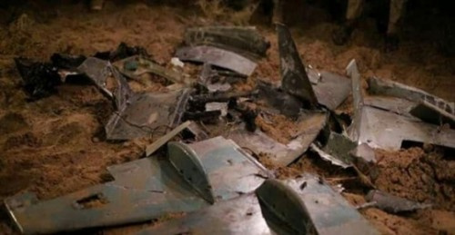 القوات الجنوبية تسقط طائرة حوثية مسيرة غرب #الضالع
