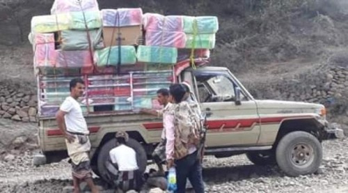 ميليشيا الإخوان بتعز تُهرب شحنة متفجرات إلى الحوثيين