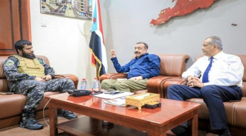 رئيس الجمعية الوطنية يلتقي قائد لواء حماية المنشآت ب#العاصمة_عدن