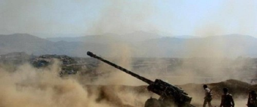مدفعية القوات الجنوبية تستهدف مواقع وتجمعات مليشيات #الحوثي شمال #الضالع