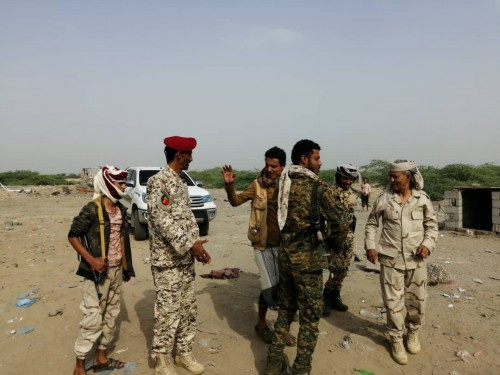 رئيس انتقالي أبين يتفقد معسكر الشهداء بحبيل برق 