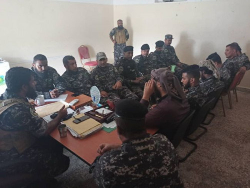 اجتماع أمني هام لقيادة قوات حماية المنشآت الحكومية في العاصمة عدن