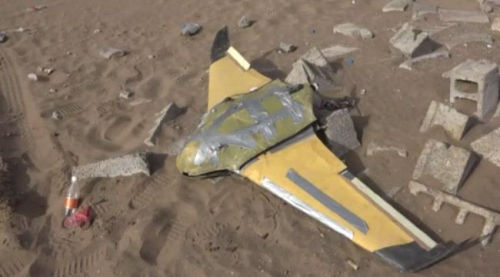 إسقاط طائرة حوثية مسيرة في سماء مدينة الدريهمي