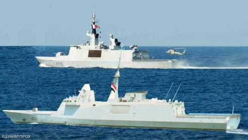تدريبات بحرية مصرية فرنسية في "المتوسط"