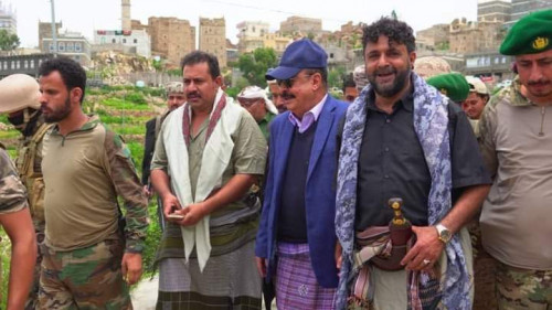 اللواء بن بريك والجعدي يصلان يافع على رأس وفد للمشاركة في فعالية يافع للتراث الشعبي