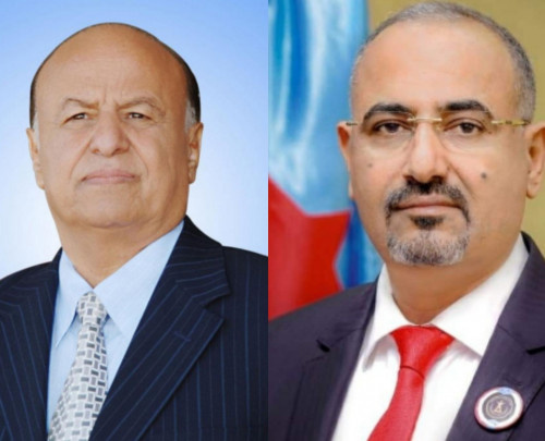 الرئيس الزُبيدي يطمئن على صحة الرئيس هادي بـ«اتصال هاتفي»