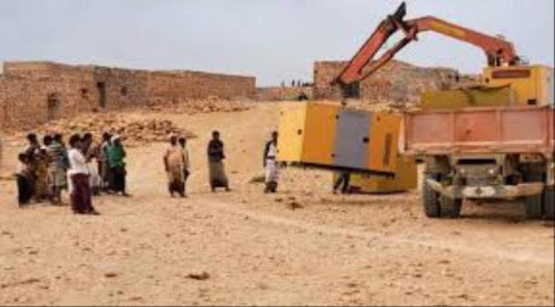 خليفة الإنسانية تُضيئ قرى غرب سقطرى بالمولدات الكهربائية