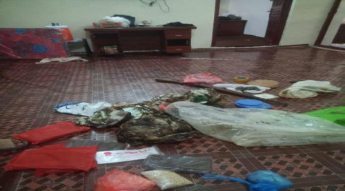 ضبط 40 كيلو من الحشيش المخدر وكميات من الهيروين و الحبوب بالمهرة