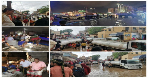 عدن.. تواصل أعمال شفط مياه الأمطار بمديرية دار سعد