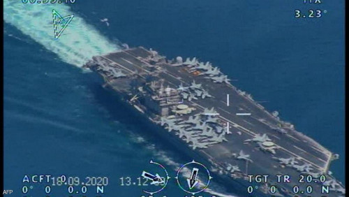 حاملة طائرات أميركية تغادر المنطقة والبنتاغون يكشف السبب