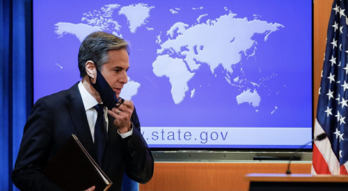 بلينكن: إيران ربما تكون على بعد أسابيع من امتلاك مواد لسلاح نووي