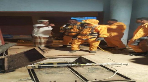 اللواء البحسني يوجه بالتحقيق في حادثة وفاة عمال الصرف الصحي بالمكلا