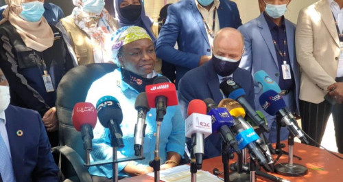 وكيل الأمين العام للأمم المتحدة تدلي بتصريح عقب وصولها العاصمة عدن