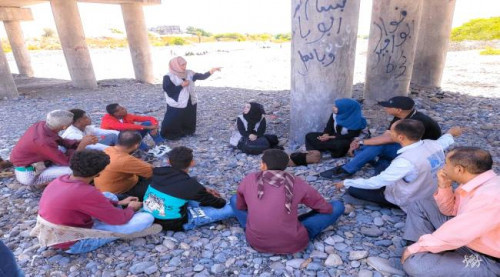 فريق من مبادرة هويتي يزور عدد من المعالم التاريخية في محافظة لحج