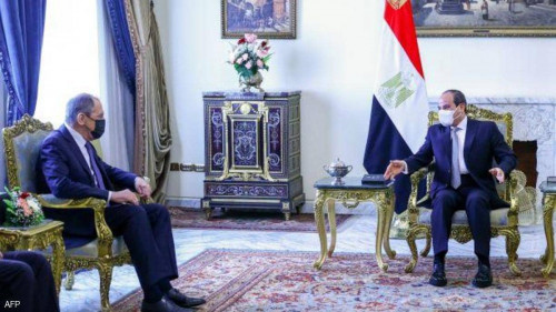 السيسي للافروف: عدم حل أزمة سد النهضة سيؤثر على أمن المنطقة