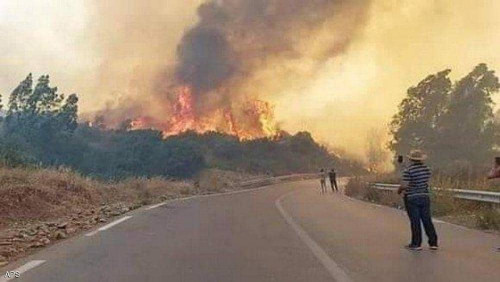 مصرع 18 عسكريا بسبب الحرائق في الجزائر
