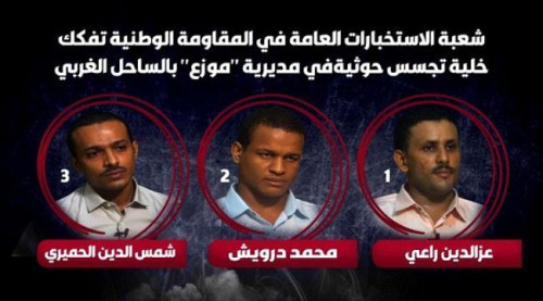 تفكيك خلية تجسس حوثية في موزع تعز