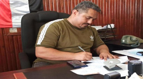 مدير عام البريقة يصد قرارات تكليف لمدراء المكاتب التنفيذية بالمديرية