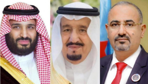 الرئيس الزُبيدي يهنئ خادم الحرمين الشريفين وولي عهده بمناسبة العيد الوطني 91 للمملكة العربية السعودية
