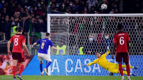 جورجينيو يهدر ركلة جزاء مجددًا ويصعّب تأهل إيطاليا