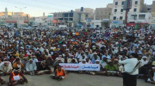 تظاهرات حاشدة في سيئون تؤيد التصعيد الشعبي لانتزاع حقوق حضرموت