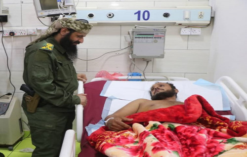 العميد الوالي يتفقد جرحى القوات المسلحة الجنوبية في مشافي العاصمة عدن