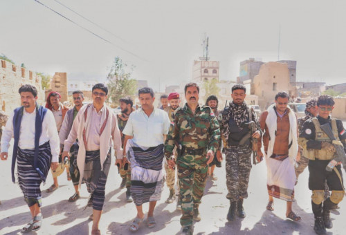 الجبواني والحارثي يدشنان انتشار اللواء الأول قوة دفاع شبوة