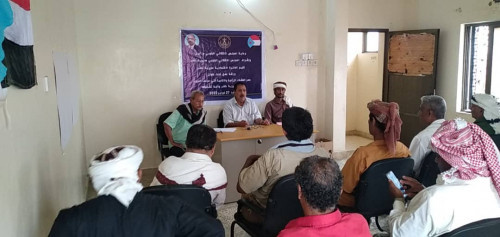 انتقالي خنفر ينظم ورشة عمل لمسؤولي الجمعيات والمزارعين في المديرية