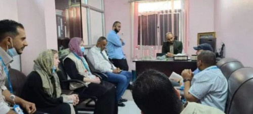 وفد إغاثي بريطاني في صيرة لدعم قطاعها الصحي