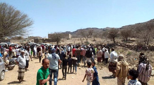 المئات من أبناء الضالع يشيعون جثمان الفقيد المناضل محمود طالب العيفري