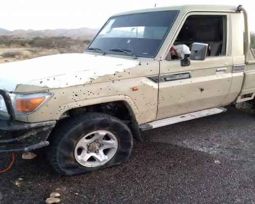 شرطة المحفد توضح حقيقة استهداف طقم لألوية العمالقة